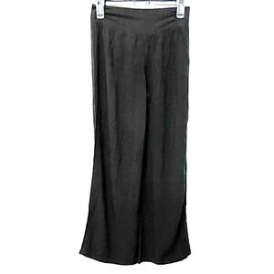 STYLE & CO. PETITE PANTS, WOMENS, PP-XXSP, BLACK, WIDE LEG, MID-RISE, DRESS PANT